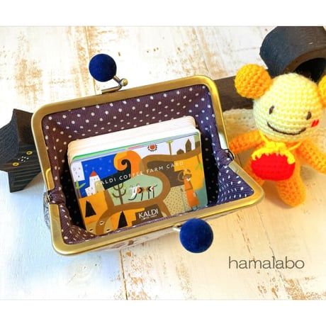 (販売終了)【HA-2142】12cm/角型口金(緑色のベロア玉)