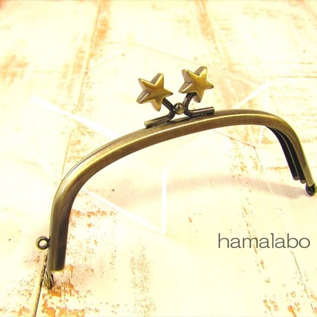 【HA-1969】12.5cm/くし型(メタルスター×アンティークゴールド)