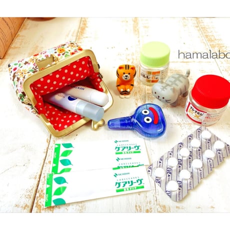 【HA-1903】7.5cm/角型口金(リボン×アンティークゴールド)