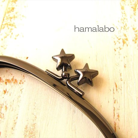 【HA-1970】12.5cm/くし型(メタルスター×ブラック)