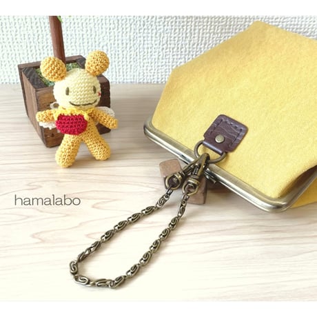 【KT-2140】ミニサイズ版！推しぬい用がま口ポーチ(ショルダー可能)の型紙＆レシピ【12cm/角型用】