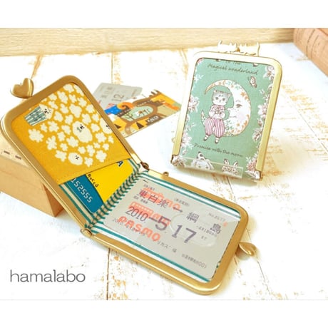 【HA-2013】ハート口金 7.5cm角型/足長タイプ (アンティークゴールド)