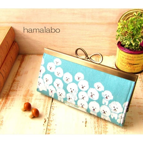 【HA-1799】19cm浮き足口金/(新リボン×ブラック)