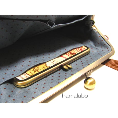 【KT-3006】がま口トートバッグ(持ち手付き)の型紙＆レシピ【27cm/角型用】
