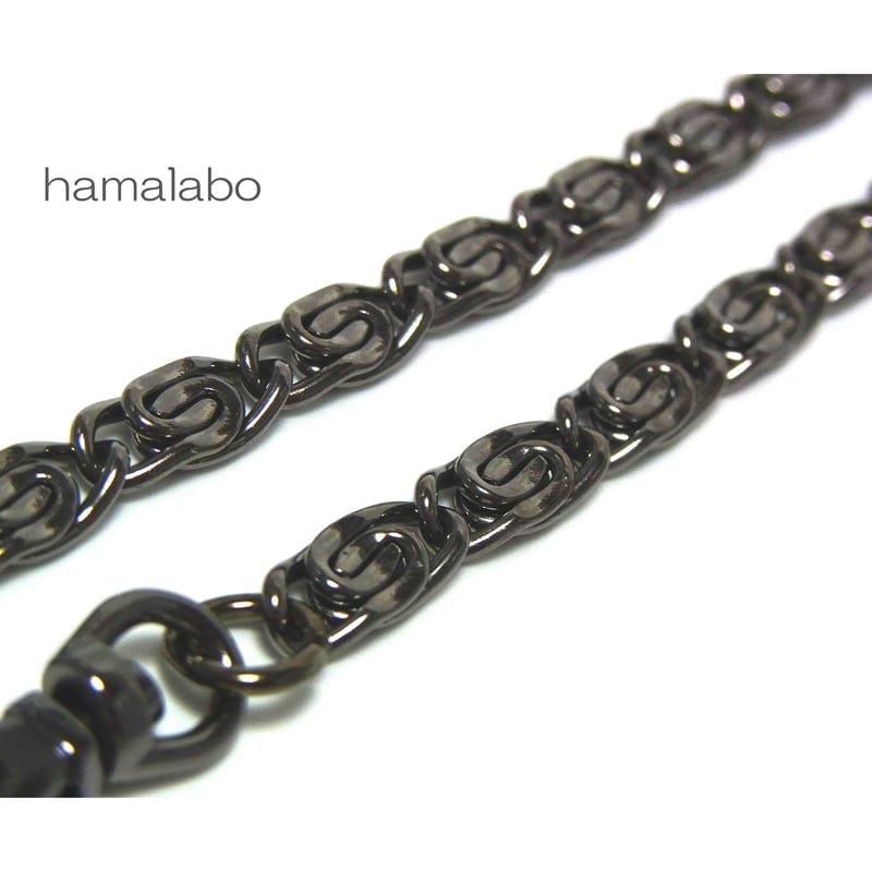 HA-521】持ち手用デザインチェーン40cm(ブラック) | Hamalabo-2nd /
