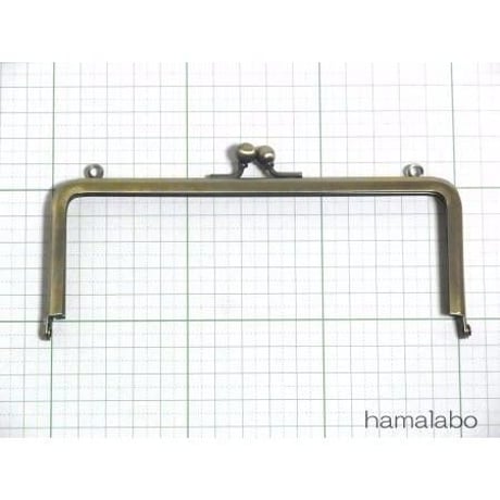 【HA-1355】15cm/角型(アンティークゴールド)・カン付き口金