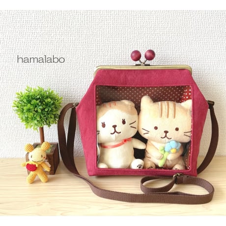 7年ぶりの復活＆限定特価！【HA-2576】<横ひねり>18cm/角型の口金(大玉×アンティークゴールド)