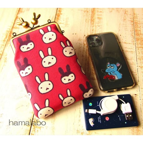 【HA-1698】10cm/角型(ウサギ玉)・アンティークゴールド・カン付き