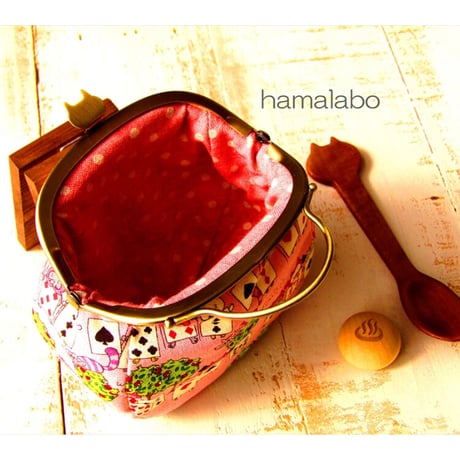 <廃盤予定>【HA-2279】10cmくし型口金/茶色どんぐり×緑色のどんぐり/アンティークゴールド