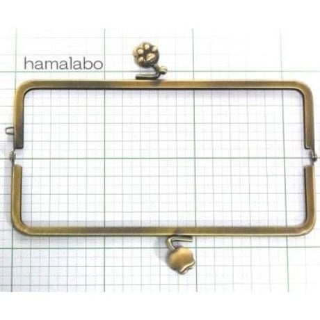 【HA-104】16.5cm/角型(肉球)・アンティークゴールド