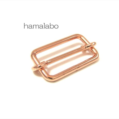 【HA-650】リュックカン 30mm幅×4個入り(送りカン 移動カン 移動コキ 一本線送り)/(ローズゴールド・ピンクゴールド)