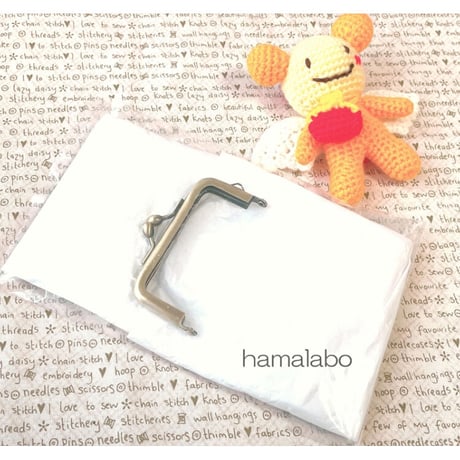 【HA-2271】7.5cm/角型/ナツメひねり(ゴールド)　5本セット