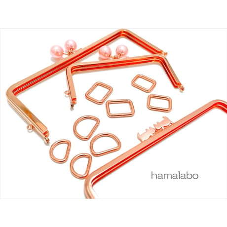 1個あたり約21円！廃盤大特価セール！【HA-b1204】お得な大容量パック！Dカン 21mm幅×30個入り(ローズゴールド・ピンクゴールド)