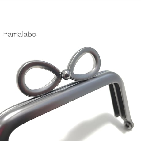 6月1日販売開始！サービス特価品＆限定【HA-2493-S】7.5cm/角型口金(リボン×ソフトブラック)