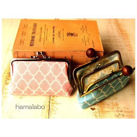 【HA-1958】親子口金 12cm(メタルスター×アンティークゴールド)