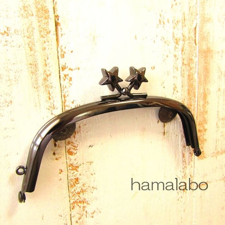 【HA-1970】12.5cm/くし型(メタルスター×ブラック)