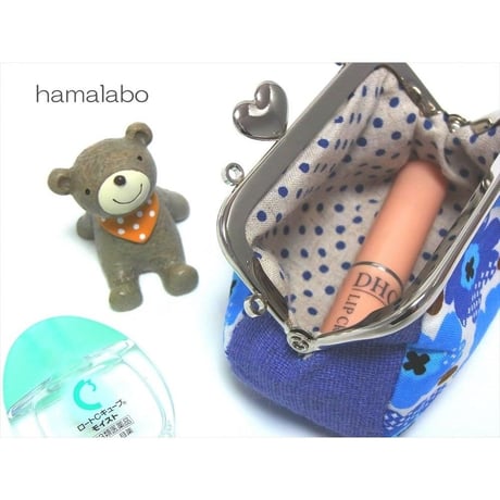 【KT-1047】☆コロリン型(3枚タイプ)☆がま口財布＆お薬ケースの型紙＆レシピ【8.5cm用】