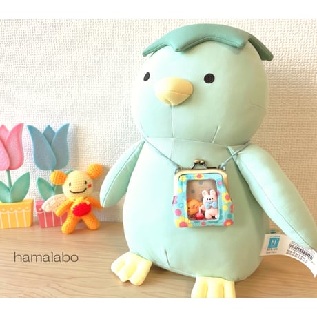 【KT-2156】超ミニサイズ！☆推しぬい＆推しドールが使う☆推し活がま口バッグの型紙＆レシピ【 5.5cm用】