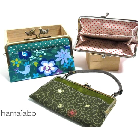 【HA-2167】15cm/角型(茶色の木オーバル×アンティークゴールド)・カン付き