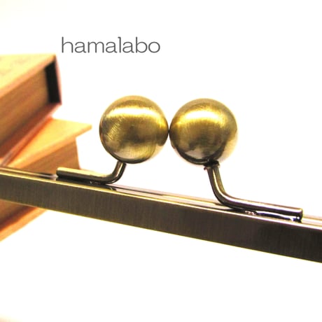 【HA-369】27cm大玉口金/角型アンティーク/＋(プラス)