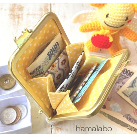 【HA-2038】ぽっちゃりネコ太の口金 7.5cm角型/足長タイプ (ブラック)