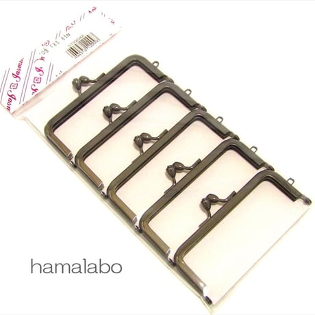 【HA-1737】8.5cm口金/(ブラック)　5本セット