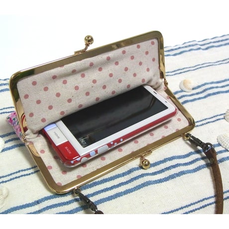 【HA-2167】15cm/角型(茶色の木オーバル×アンティークゴールド)・カン付き