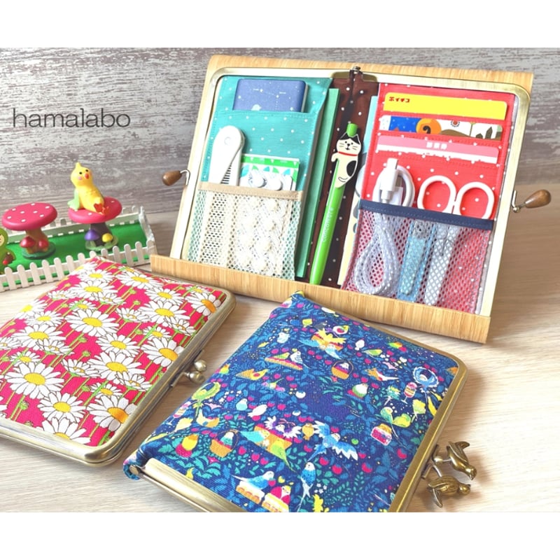 【しょう（プロフ読んで）】がま口マルチケース 10月28日販売開始！【KT-2135】【横開き】メッシュ式がま口マルチ