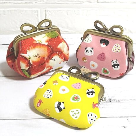 【HA-1903】7.5cm/角型口金(リボン×アンティークゴールド)