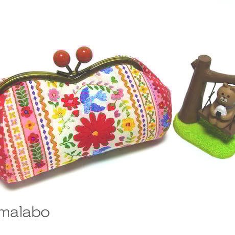 【HA-174】メガネ型(白玉×アンティークゴールド)