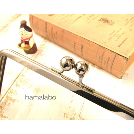 【HA-1891】18cm/角型口金/(アメ玉×シルバー)