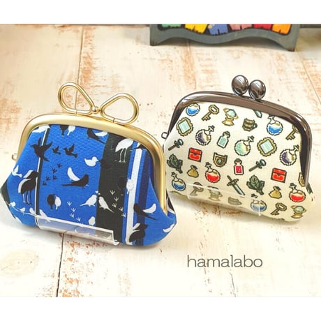 【HA-1461】9.9cm/くし型の口金(メタルスター×アンティークゴールド)
