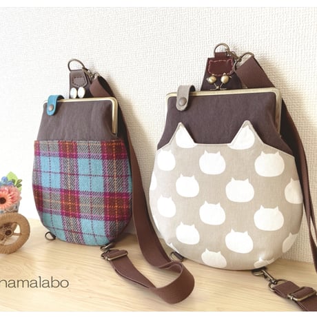【HA-426】<ビスケット口金>18cm/角型(ゴールド)・カン付き
