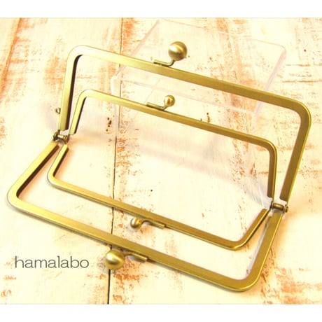 【HA-2082】親子口金18cm(アメ玉×アンティークゴールド)