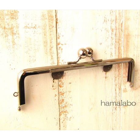 <廃盤予定>【HA-1845】16.5cm口金/(アメ玉×シルバー)