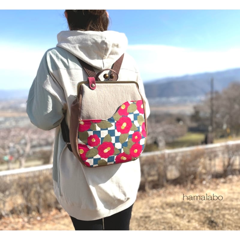 2月26日販売開始！【KT-2128】がま口リュック(丸型)の型紙＆レシピ