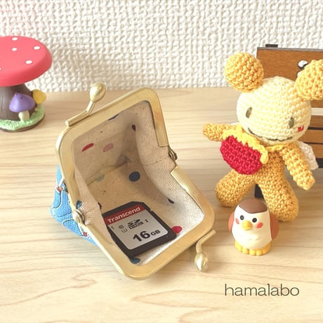 【HA-2502】5.5cm口金(少し足長)/ナツメひねり(ブロンズ)　5本セット