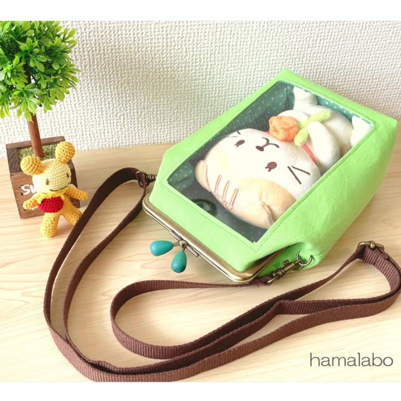 KT-2141】通常サイズ版！推しぬい用がま口ポーチ(ショルダー可能)の