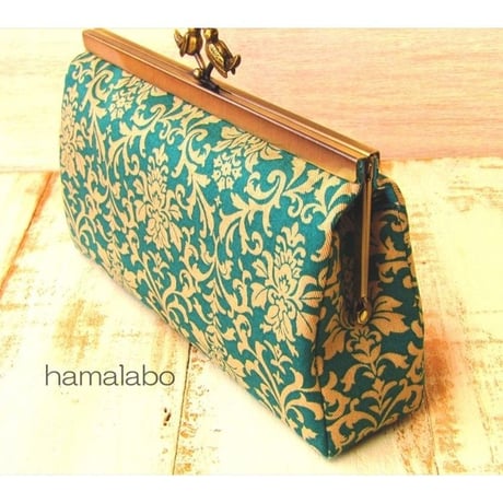 【KT-2050】浮き足で作る！がま口ポーチの型紙＆レシピ【19cm浮き足用】