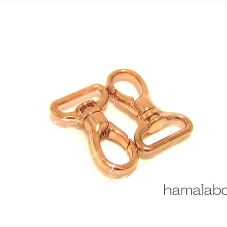 【HA-655】ナスカン 21mm幅×2個入り(ローズゴールド・ピンクゴールド)