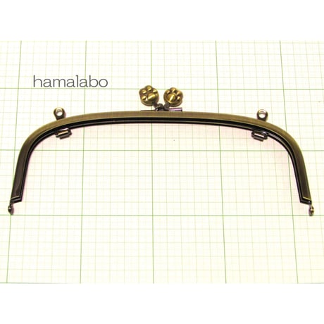 【HA-1101】20.4cm/くし型(肉球/アンティークゴールド)・兼用カン付き