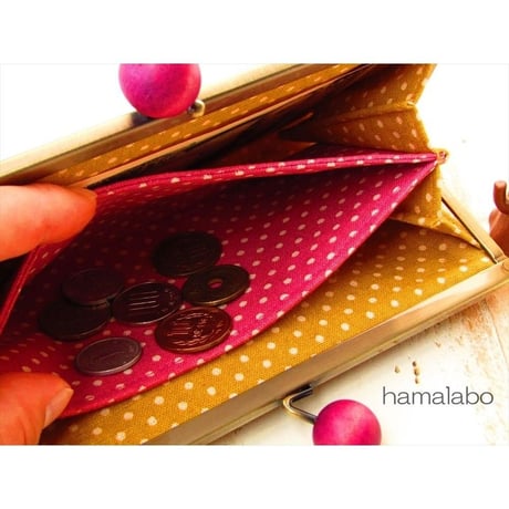 【KT-2051】浮き足で作る！がま口シンプル長財布の型紙＆レシピ【19cm浮き足用】