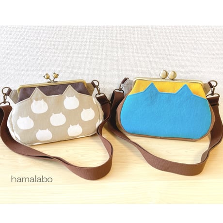 【HA-426】<ビスケット口金>18cm/角型(ゴールド)・カン付き