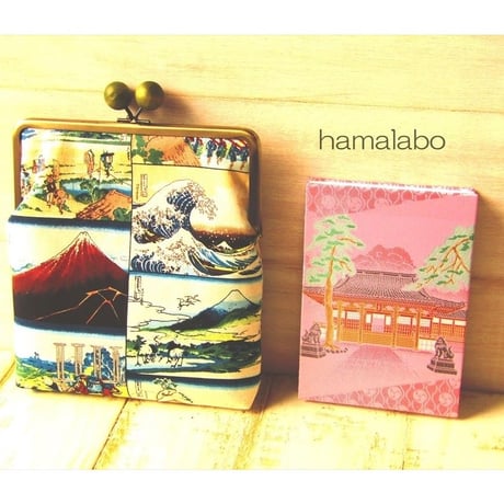 【KT-2064】がま口御朱印帳入れ(縦に1冊収納)の型紙＆レシピ【18cm/角型用】