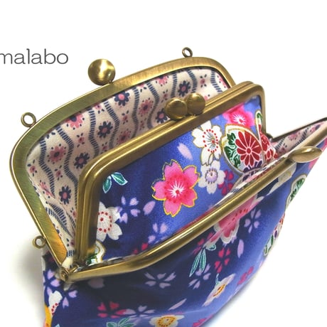 在庫調整で今だけ50％引き！【KT-2017】親子がま口ポーチ(マチあり)の型紙＆レシピ【14.5cm用】