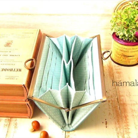 【HA-1800】19cm浮き足口金/(新リボン×アンティークゴールド)