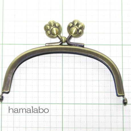 【HA-1105】10cm/くし型(肉球)・アンティークゴールド