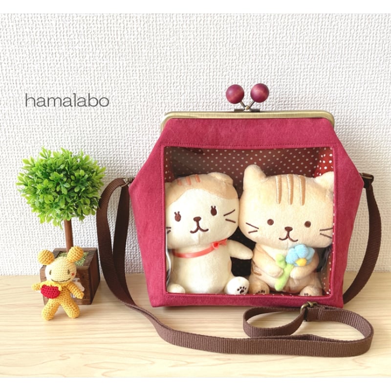12月24日販売開始!【HA-2311】18cm角型口金/イチゴ(ピンク色 12月24日販売開始!【HA-2311】18cm角型口金/イチゴ(ピンク色