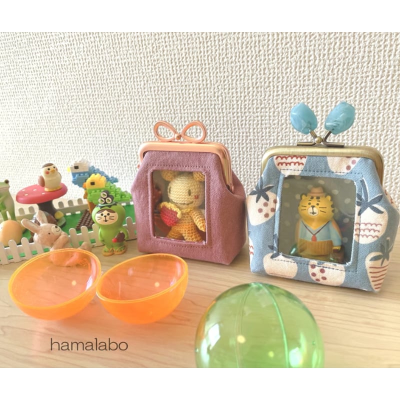 KT-2146】プチサイズ版！推しぬい用がま口ポーチの型紙＆レシピ【7.5cm