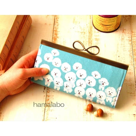 【HA-1800】19cm浮き足口金/(新リボン×アンティークゴールド)